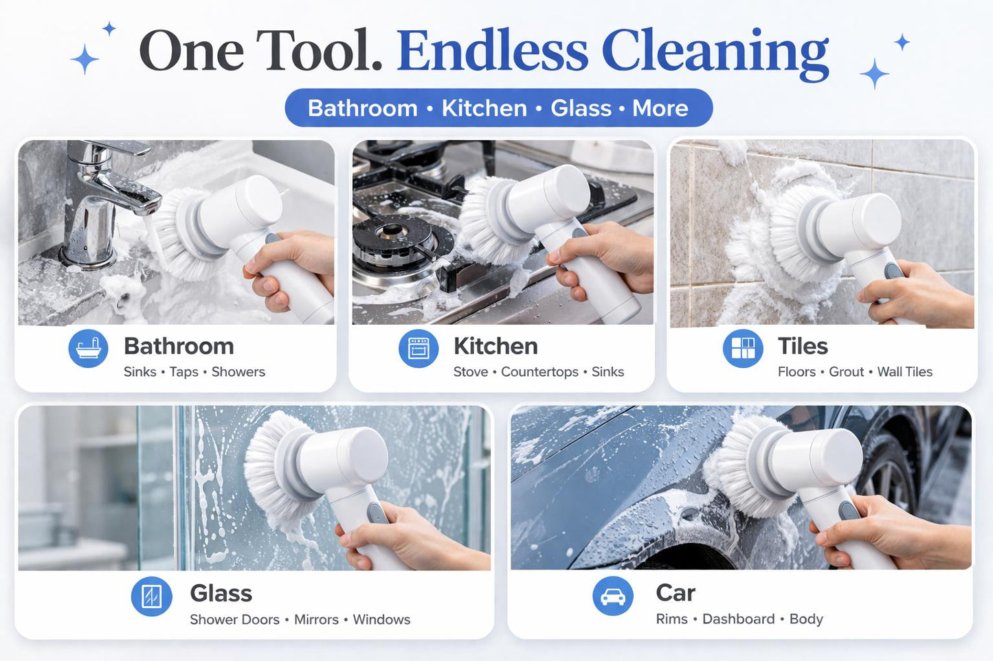 ShinyZap™ Electric Cleaning Scrubber