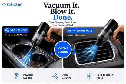 ShinyZap™ Portable Vacuum & Air Blower