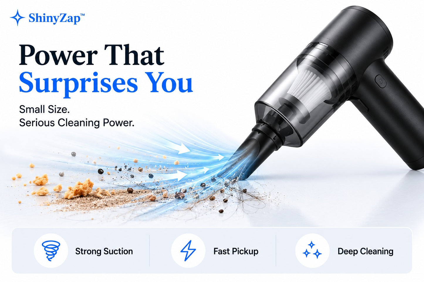 ShinyZap™ Portable Vacuum & Air Blower